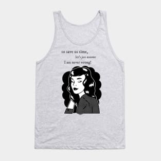 I am never Wrong | Vintage Design Tank Top